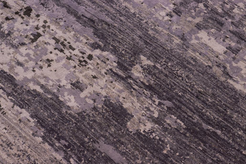 handmade Modern Modern Gray Charcoal Hand Knotted RECTANGLE WOOL&SILK area rug 8 x 10