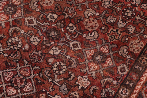 handmade Traditional Tabriz Red Brown Hand Knotted RUNNER 100% WOOL area rug 3 x 10