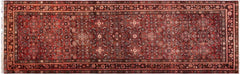 handmade Traditional Tabriz Red Brown Hand Knotted RUNNER 100% Wool Pile area rug 3x10