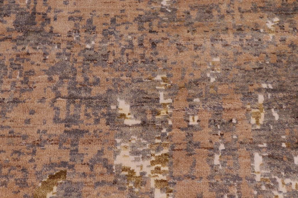 handmade Modern Modern Gray Brown Hand Knotted RECTANGLE WOOL&SILK area rug 8 x 10