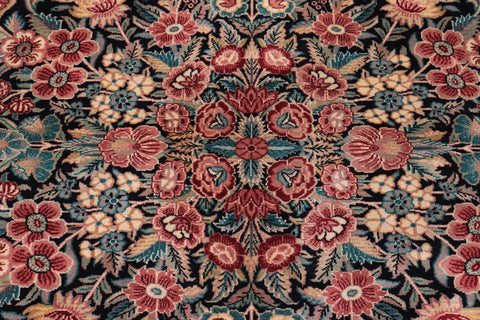 handmade Traditional Abusson Black Red Hand Knotted RECTANGLE 100% WOOL area rug 9x12