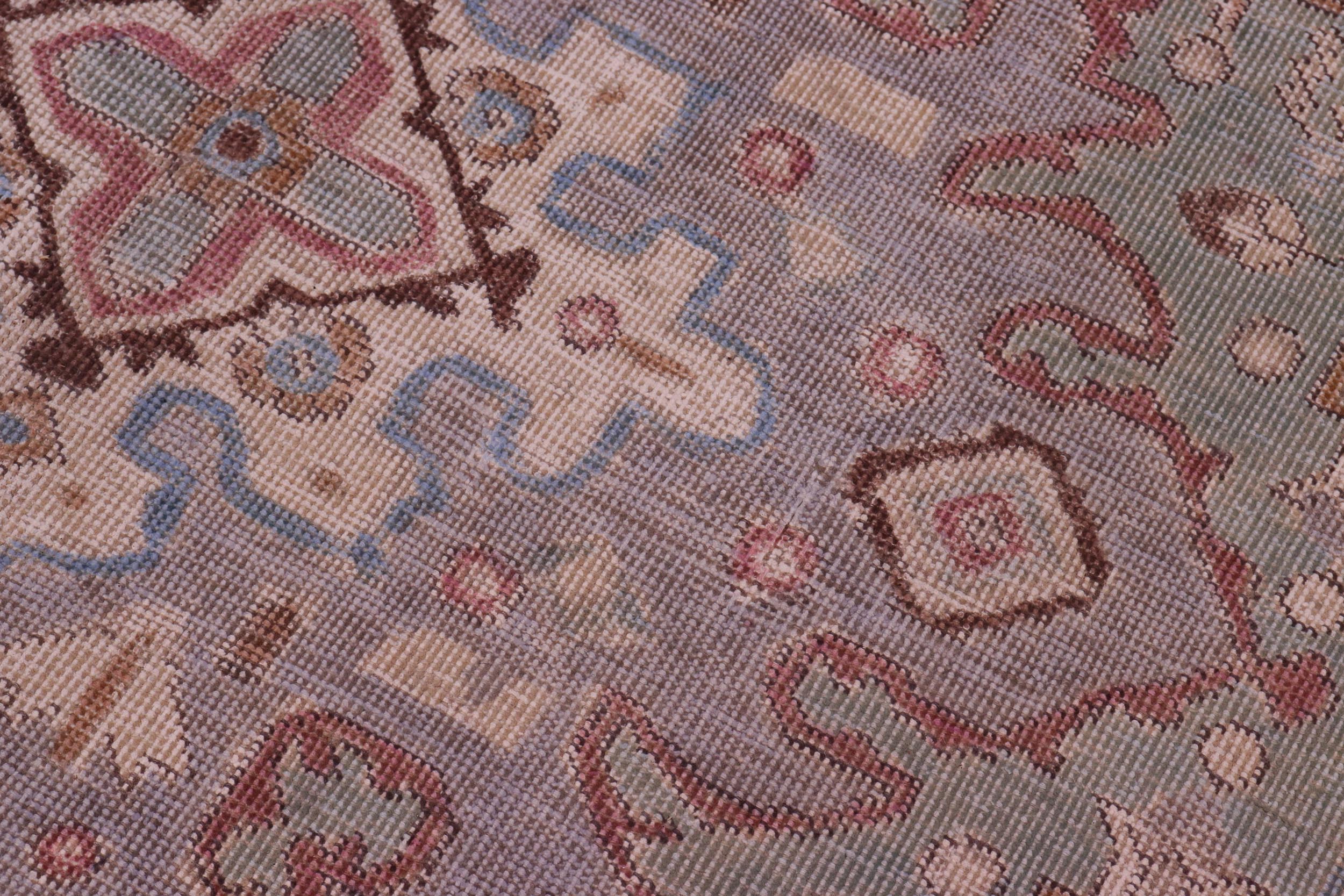 handmade Vintage Tabriz Green Gray Hand Knotted RECTANGLE 100% WOOL area rug 8' x 11'