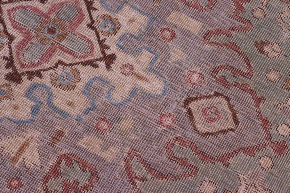 handmade Vintage Tabriz Green Gray Hand Knotted RECTANGLE 100% WOOL area rug 8' x 11'
