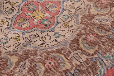 handmade Vintage Tabriz Red Blue Hand Knotted RECTANGLE 100% WOOL area rug 9' x 13'