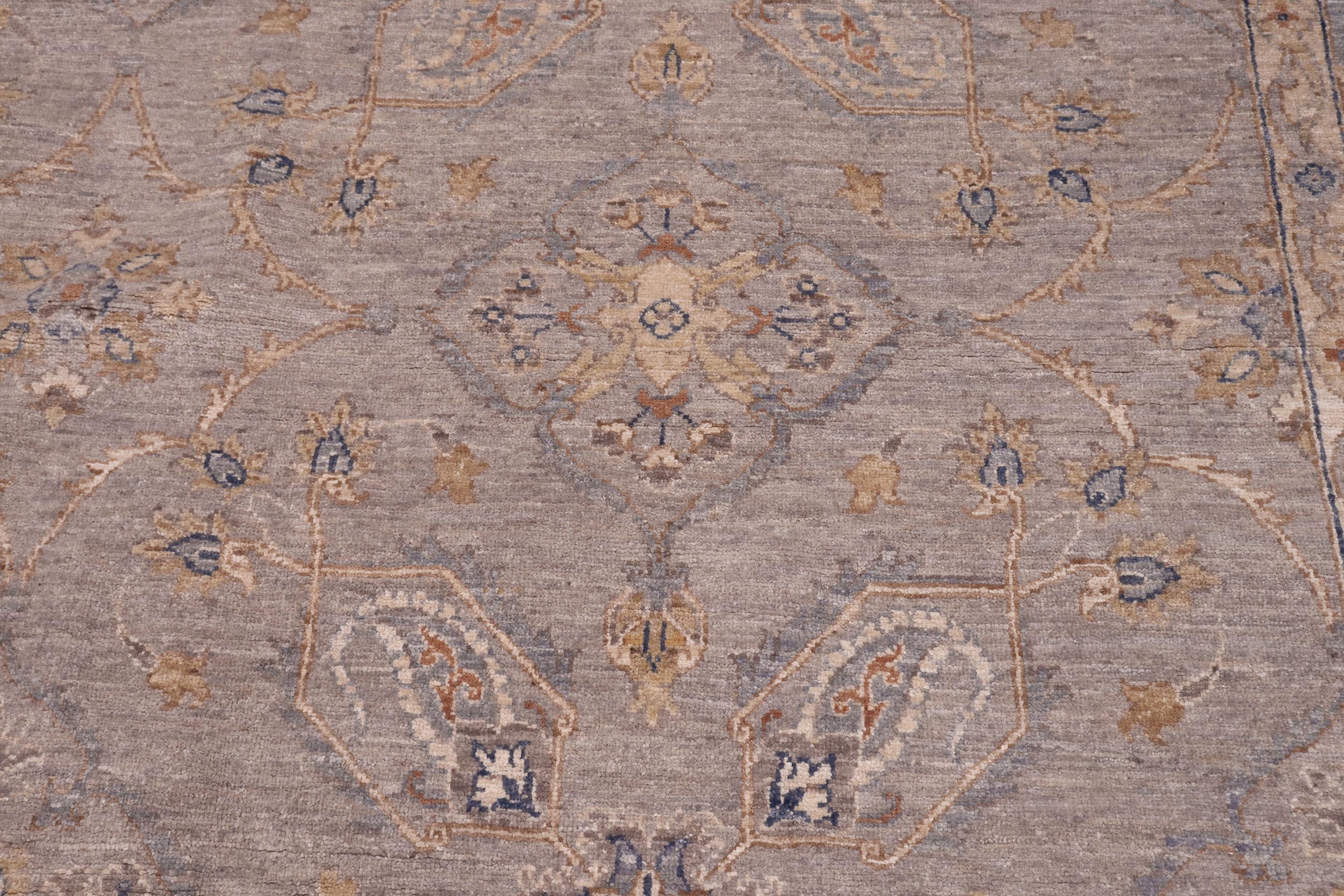 handmade Traditional Kafkaz Gray Blue Hand Knotted RECTANGLE 100% WOOL area rug 12x15