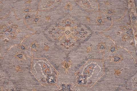 handmade Traditional Kafkaz Gray Blue Hand Knotted RECTANGLE 100% WOOL area rug 12x15