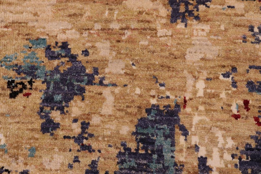 handmade Modern Modern Red Blue Hand Knotted RECTANGLE WOOL&SILK area rug 8 x 10