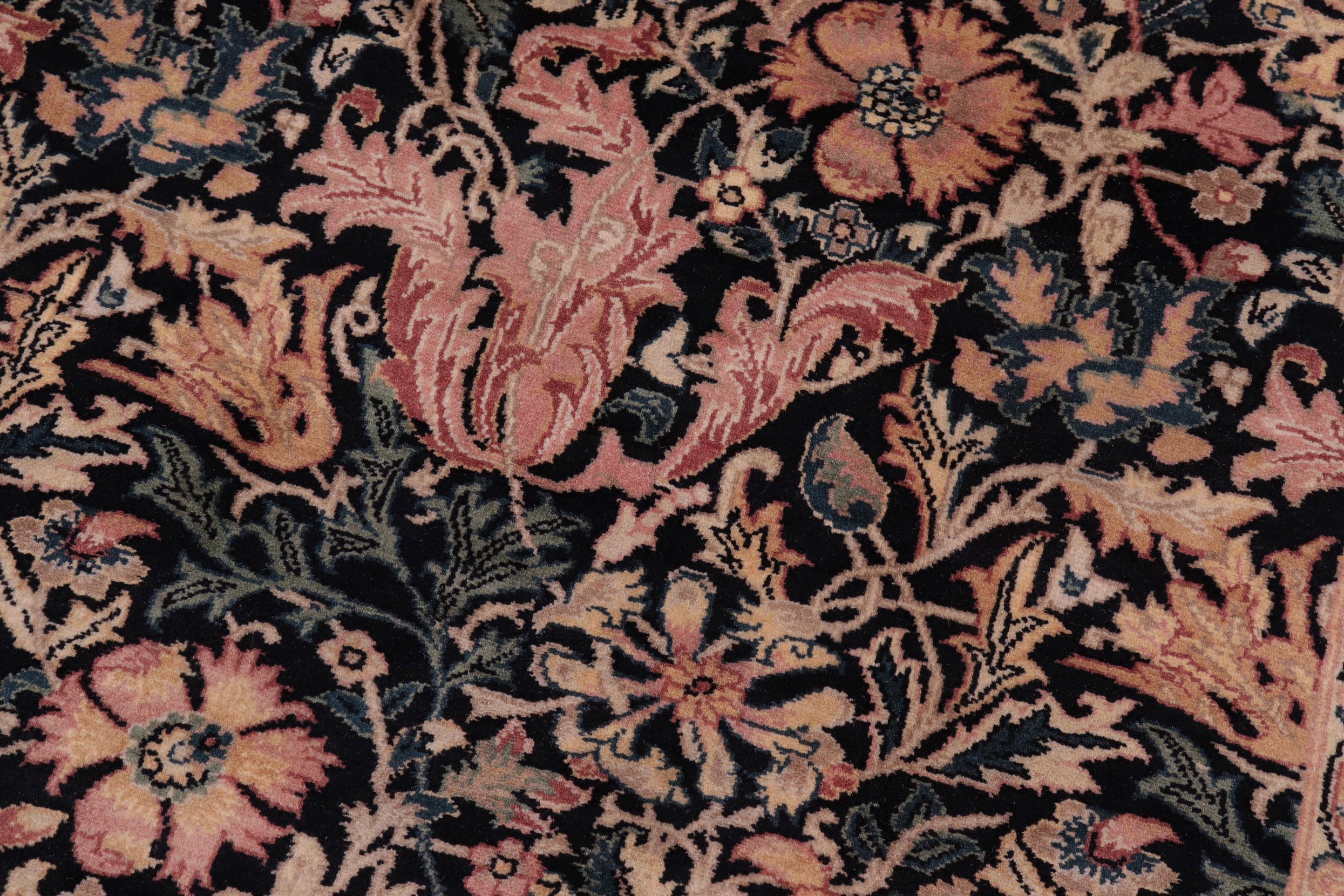handmade Transitional Gulshanayub Black Beige Hand Knotted RECTANGLE 100% WOOL area rug 8x10