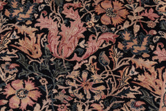 handmade Transitional Gulshanayub Black Beige Hand Knotted RECTANGLE 100% WOOL area rug 8x10