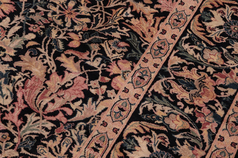 handmade Transitional Gulshanayub Black Beige Hand Knotted RECTANGLE 100% WOOL area rug 8x10