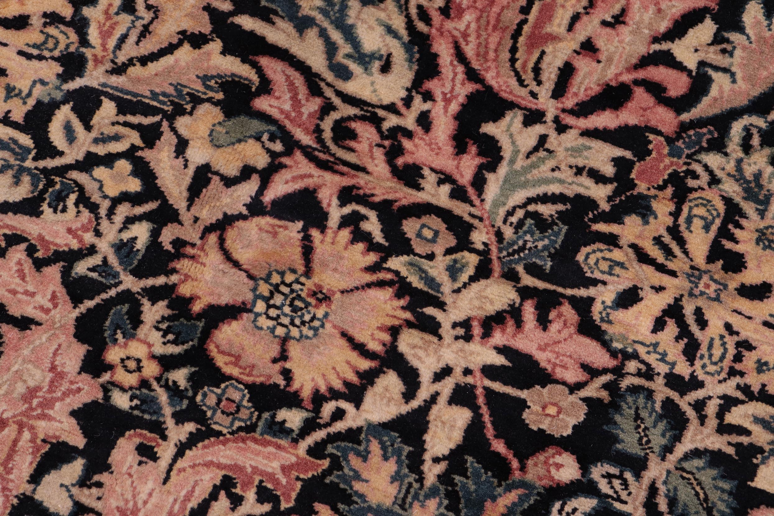 handmade Transitional Gulshanayub Black Beige Hand Knotted RECTANGLE 100% WOOL area rug 8x10