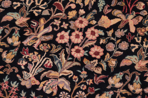 handmade Transitional Gulshan Black Black Hand Knotted RECTANGLE 100% WOOL area rug 9x12