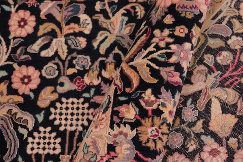 handmade Transitional Gulshan Black Black Hand Knotted RECTANGLE 100% WOOL area rug 9x12