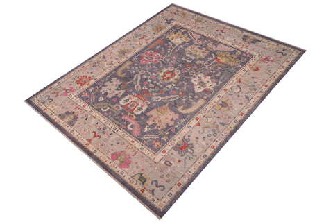 handmade Traditional Oushak Gray Beige Hand Knotted RECTANGLE 100% WOOL area rug 12' x 15'