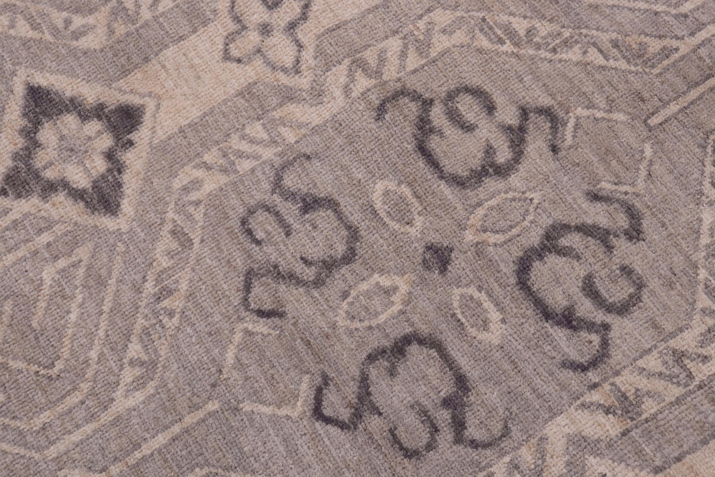 handmade Modern Kafkaz Blue Tan Hand Knotted RECTANGLE 100% WOOL area rug 12' x 15'