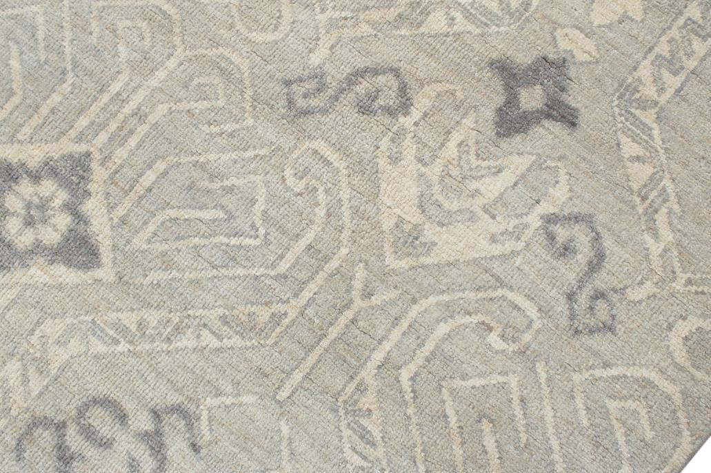 handmade Modern Modern Blue Tan Hand Knotted RECTANGLE 100% WOOL area rug 12 x 15