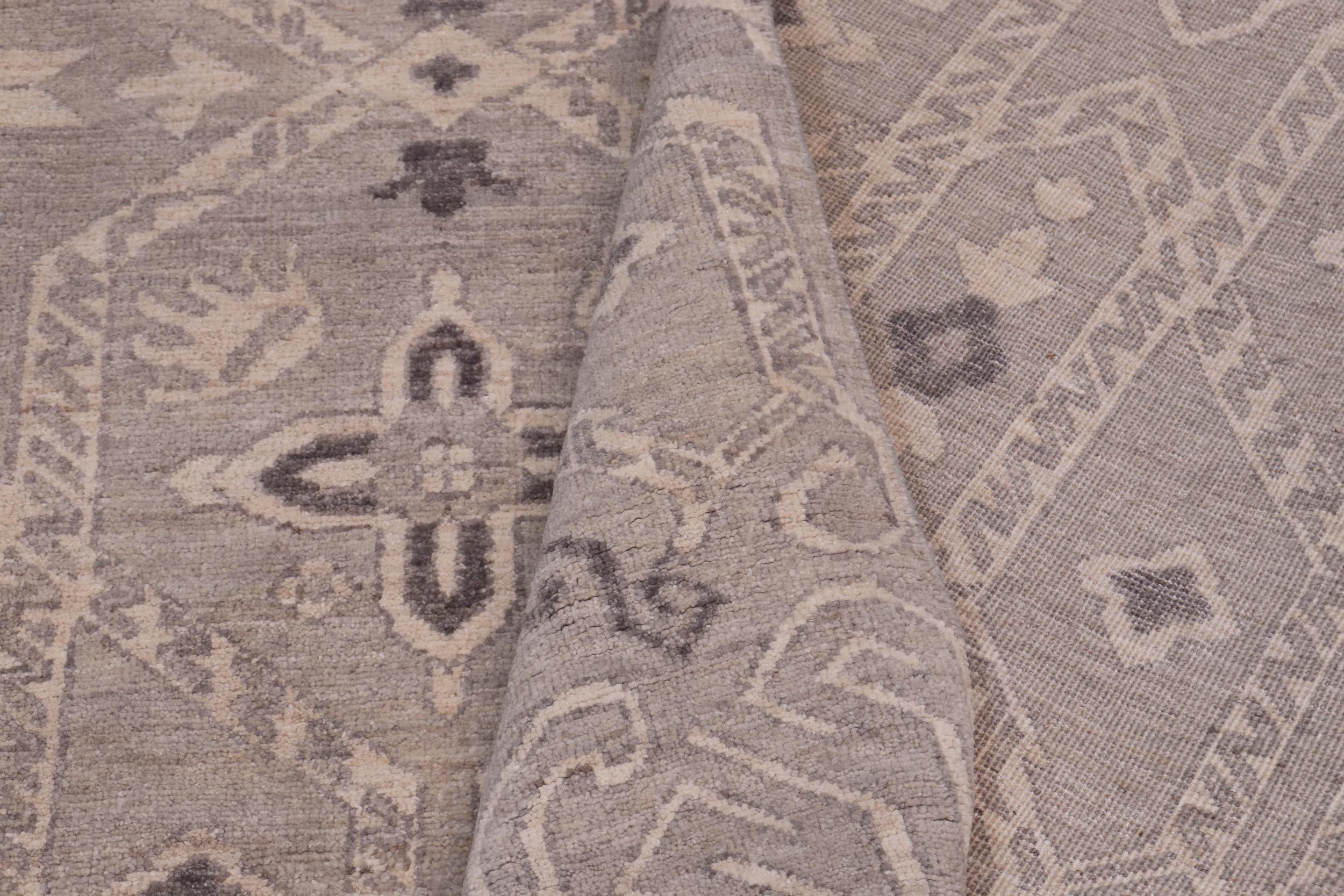 handmade Modern Kafkaz Blue Tan Hand Knotted RECTANGLE 100% WOOL area rug 12' x 15'