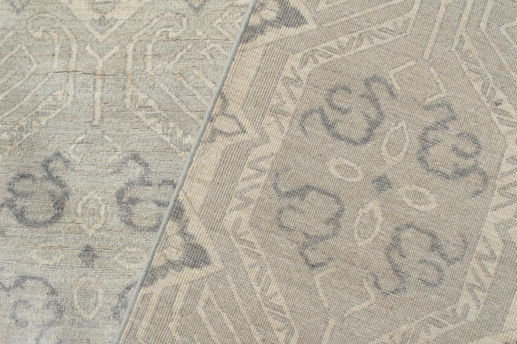 handmade Modern Modern Blue Tan Hand Knotted RECTANGLE 100% WOOL area rug 12 x 15