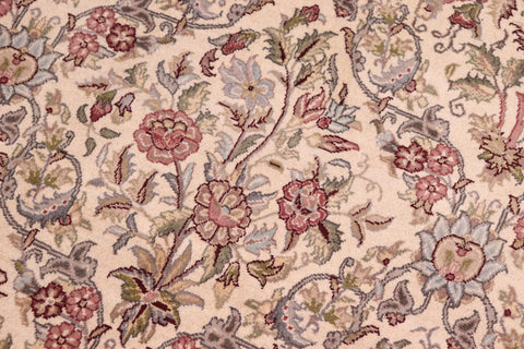 handmade Transitional Nadeem Ivory Ivory Hand Knotted RECTANGLE 100% WOOL area rug 9x12