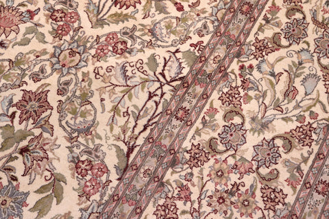 handmade Transitional Nadeem Ivory Ivory Hand Knotted RECTANGLE 100% WOOL area rug 9x12