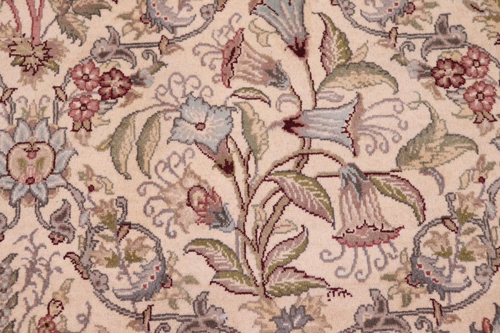 handmade Transitional Nadeem Ivory Ivory Hand Knotted RECTANGLE 100% WOOL area rug 9x12