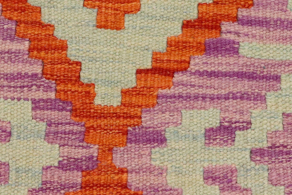 handmade Geometric Kilim Rust Gray Hand-Woven RECTANGLE 100% WOOL area rug 3 x 5
