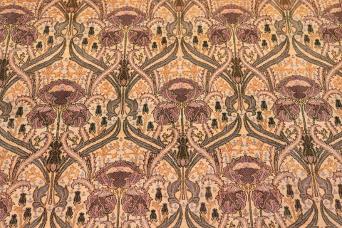 handmade Transitional Hamjolie Gold Lt. Green Hand Knotted RECTANGLE 100% WOOL area rug 9x12