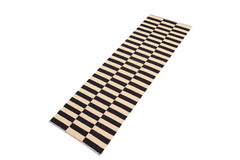 handmade Modern Kilim Beige Black Hand-Woven RUNNER 100% WOOL area rug 3' x 9'