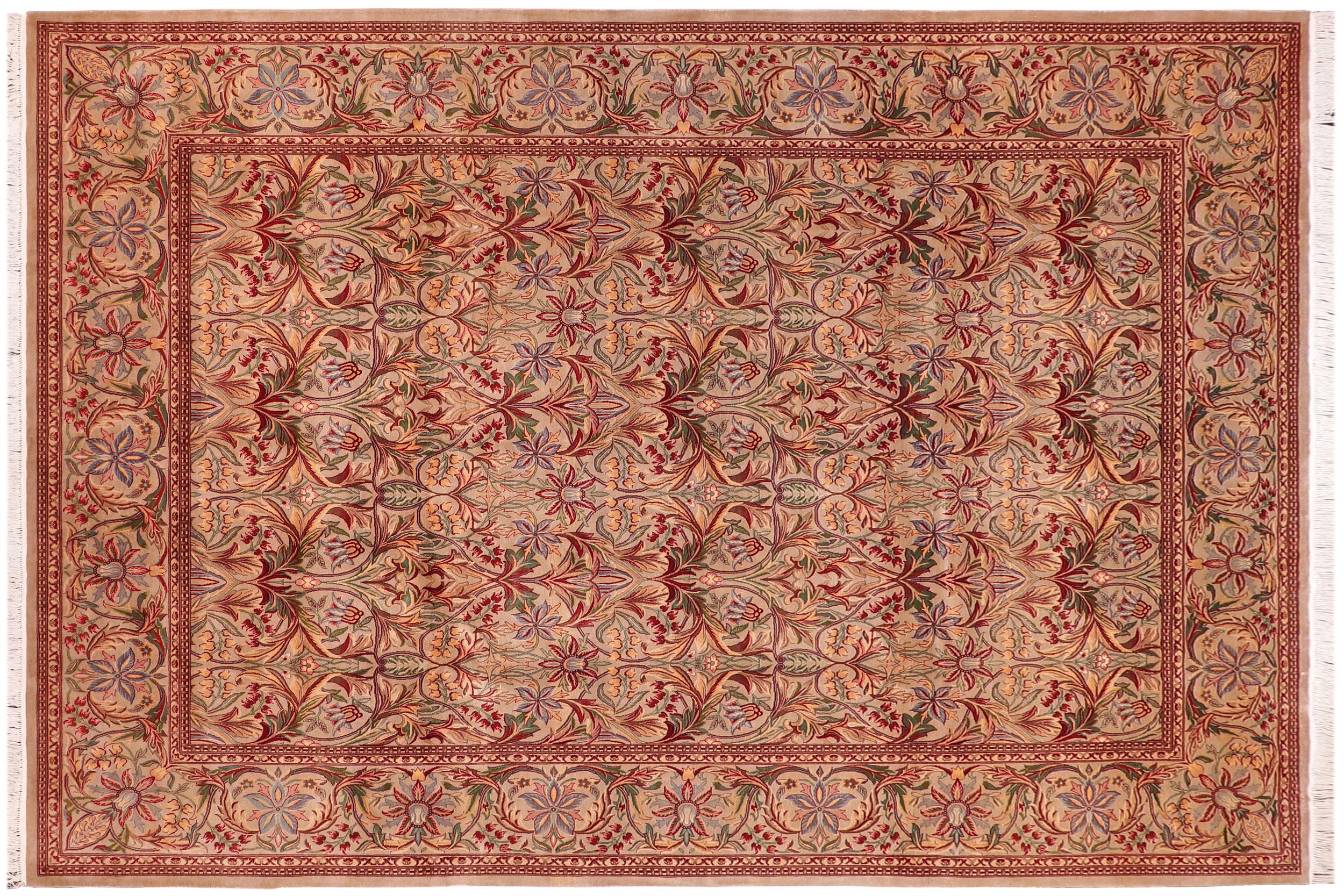 handmade Transitional Internation Lt. Gray Lt. Gray Hand Knotted RECTANGLE 100% WOOL area rug 9x12