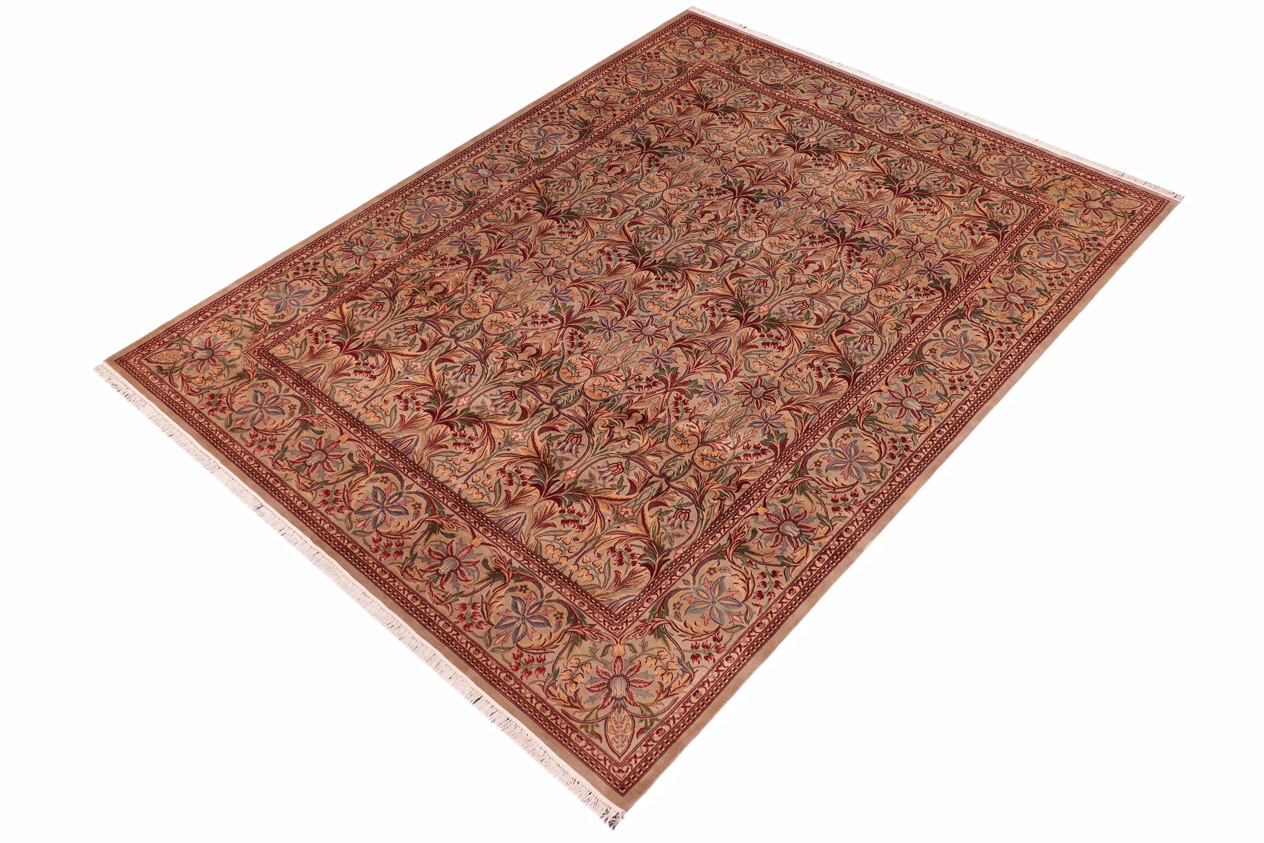 handmade Transitional Internation Lt. Gray Lt. Gray Hand Knotted RECTANGLE 100% WOOL area rug 9x12