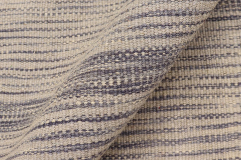 handmade Modern Kilim Gray Gray Hand-Woven RECTANGLE 100% WOOL area rug 6' x 8'