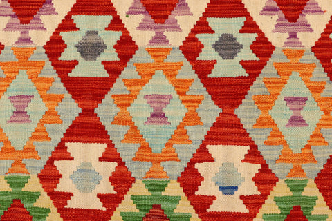 handmade Geometric Kilim Rust Gray Hand-Woven RECTANGLE 100% WOOL area rug 5x6