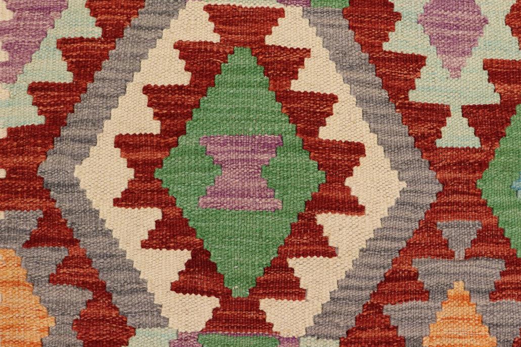 Flat Weave Kilim Antique Navaho Vintage handmade Geometric Kilim Rust Beige Hand-Woven Rectangle 100% Wool Area Rug 5x6 