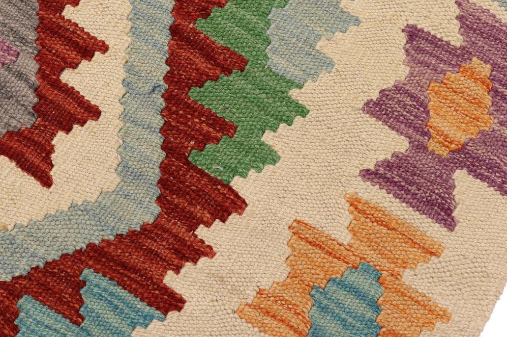 Flat Weave Kilim Antique Navaho Vintage handmade Geometric Kilim Rust Beige Hand-Woven Rectangle 100% Wool Area Rug 5x6 