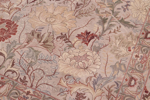 handmade Transitional Morris Lt. Gray Lt. Gray Hand Knotted RECTANGLE 100% WOOL area rug 9x12