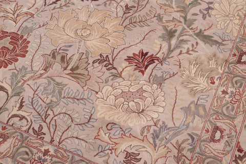 handmade Transitional Morris Lt. Gray Lt. Gray Hand Knotted RECTANGLE 100% WOOL area rug 9x12