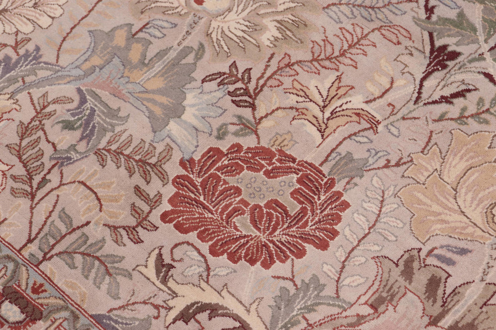 handmade Transitional Morris Lt. Gray Lt. Gray Hand Knotted RECTANGLE 100% WOOL area rug 9x12