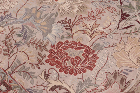 handmade Transitional Morris Lt. Gray Lt. Gray Hand Knotted RECTANGLE 100% WOOL area rug 9x12