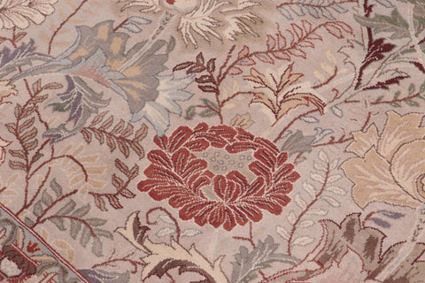 handmade Transitional Morris Lt. Gray Lt. Gray Hand Knotted RECTANGLE 100% WOOL area rug 9x12
