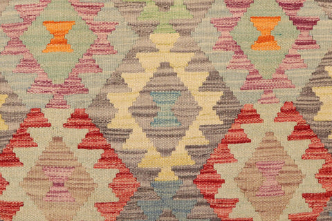 handmade Geometric Kilim Gray Beige Hand-Woven RECTANGLE 100% WOOL area rug 5x6