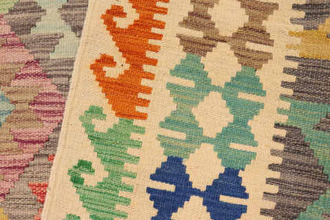 handmade Geometric Kilim Gray Beige Hand-Woven RECTANGLE 100% WOOL area rug 5x6