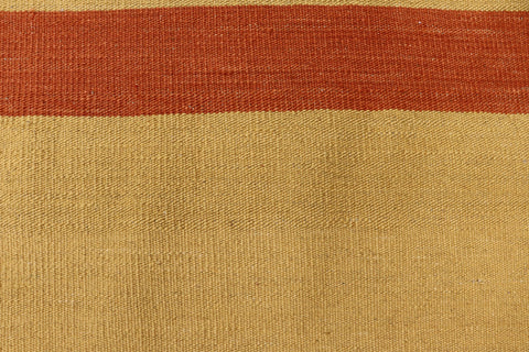 handmade Modern Kilim Beige Rust Hand-Woven RECTANGLE 100% WOOL area rug 8x10