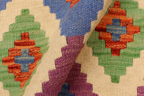 handmade Geometric Kilim Rust Gray Hand-Woven RECTANGLE 100% WOOL area rug 7 x 10