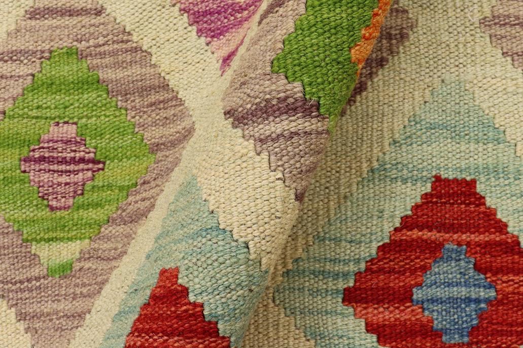 Flat Weave Kilim Antique Navaho Vintage handmade Modern Kilim Blue Gray Hand-Woven Rectangle 100% Wool Area Rug 8x11 