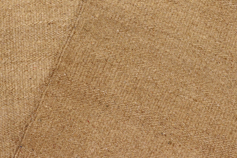 handmade Modern Kilim Beige Gray Hand-Woven RUNNER 100% WOOL area rug 4' x 7'