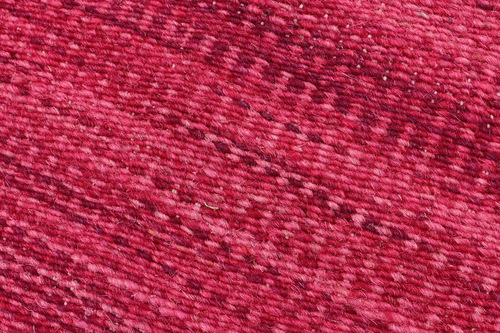 handmade Modern Kilim Pink Gray Hand-Woven RUNNER 100% WOOL area rug 4' x 7'