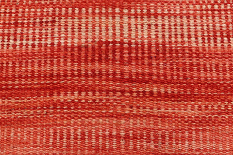 handmade Modern Kilim Red Blue Hand-Woven RUNNER 100% WOOL area rug 3x7