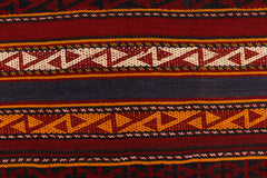 handmade Geometric Kilim Red Blue Hand-Woven RUNNER 100% WOOL area rug 6' x 12'