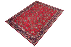 handmade Traditional Tabriz Red Blue Hand Knotted RECTANGLE 100% WOOL area rug 10 x 12