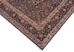 handmade Traditional Nahin Blue Beige Hand Knotted RECTANGLE 100% WOOL area rug 10 x 13